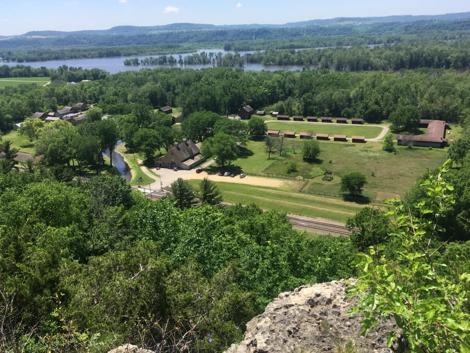 Aerial view of Stonefield.